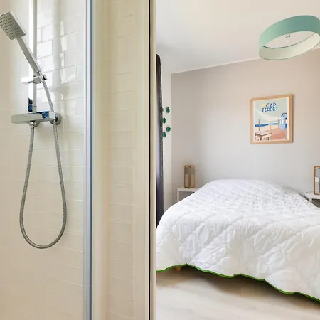 Superbe Maison + Piscine Proche Plage Du Betey בית נופש אנדרנוס-לה-באינס