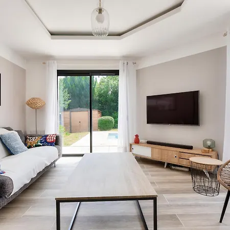 Superbe Maison + Piscine Proche Plage Du Betey בית נופש