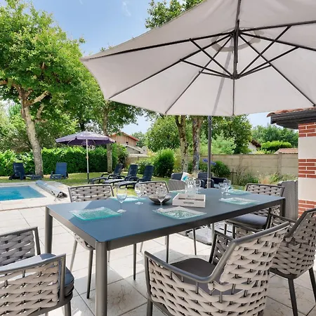 בית נופש Superbe Maison + Piscine Proche Plage Du Betey אנדרנוס-לה-באינס